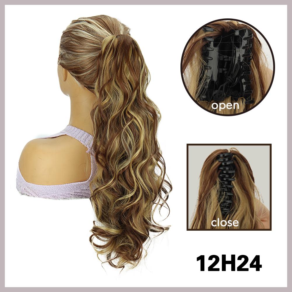 

LISI HAIR синтетический длинный волнистый конский хвост парик наращивание коготь конский хвост высокотемпературное волокно для женщин косплей вечеринка одежда 50cm