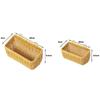 Multistyles Imitation Rattan Fruit Plate Retro Woven Multipurpose Storage Rattan Woven Tea Tray Picnic Snacks Sundry Baskets
