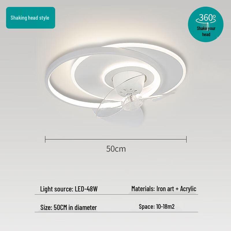 Nufeng Smart Oscillating Ceiling Fan Light