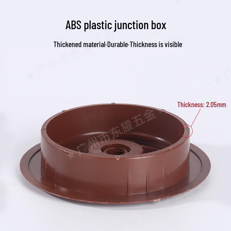 Computer Office Desk Grommet Cover - Round Plastic Wire Box