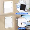 Carmanon Acrylic Magnetic File Holder: Clear Plastic Mail Organizer - Wall Mount Magazine Display Stand for Refrigerator Whiteboard Ofiice