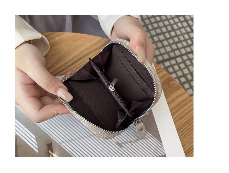 Women's Genuine Leather Card & Coin Purse - 2025 New Cowhide Key, Lipstick, ID Holder