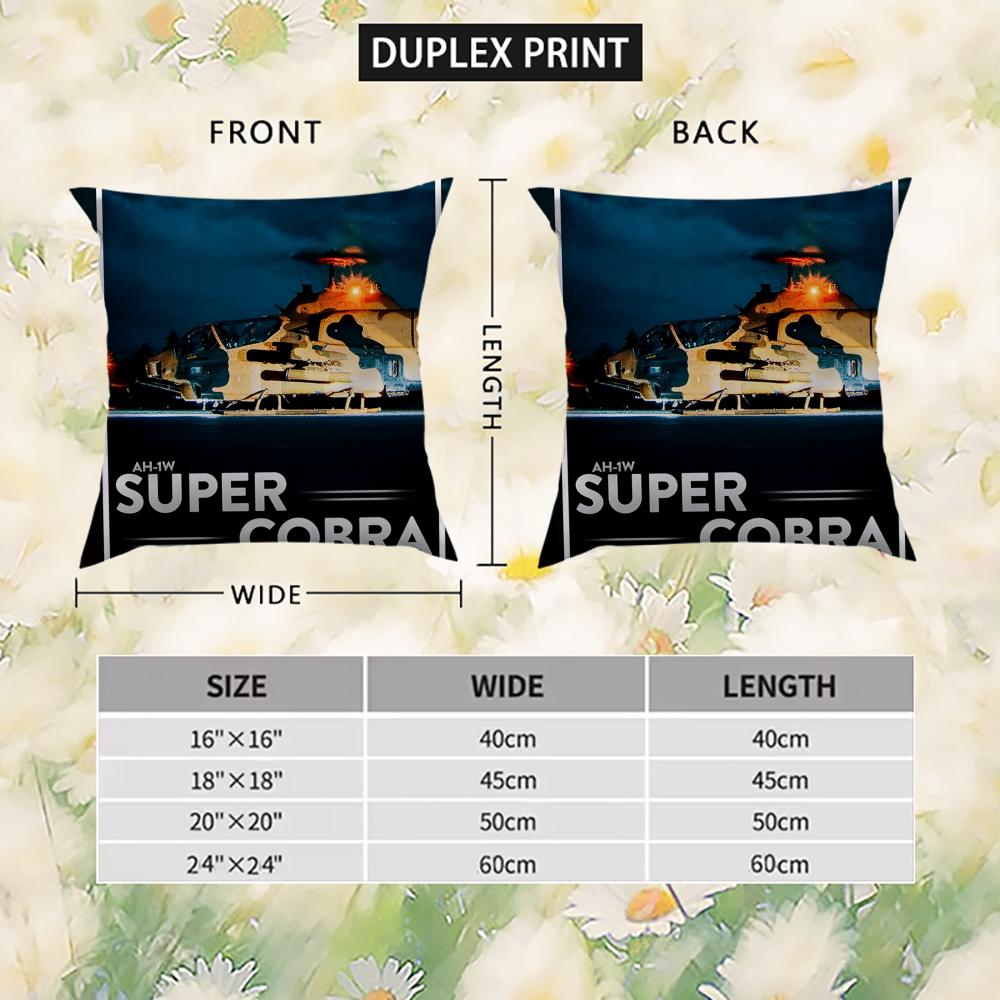 Modern Fighter Jets Cool Pillow Case For Car Sofa Decorative Home Double-sided Print Plush Square Throw Pillow Cushion Cover