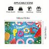 2D Summer Pool Party Backdrop Photography Background