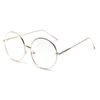 RBRARE Oversized Round Glasses Silver Metal Frame Vintage Sexy Circle Glasses Brand Designer Huge Big Nerd Eyeglasses Women