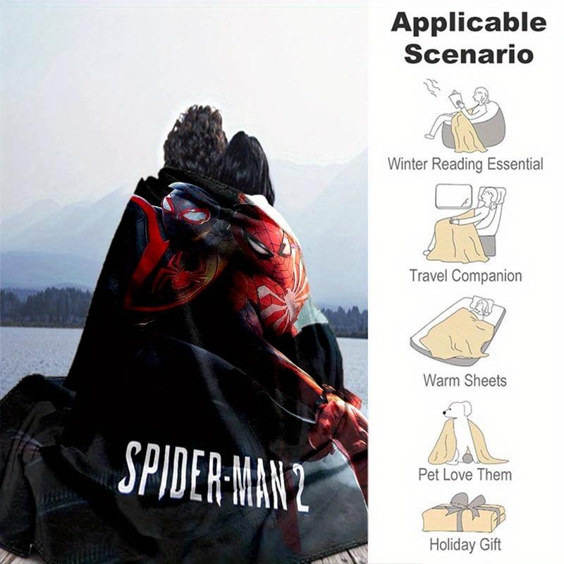 1pc Spider-Man Printing Blanket - Soft, All-Season Throw for Living Room, Bedroom,Personalized Gift with Adorable Cartoon Design