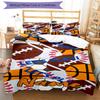 3pcs Custom Name ball sports Bedding Set Duvet Cover Closure Includes 1 Duvet Cover & 2 Pillowcases, Soft and Comfortable for All Seasons.