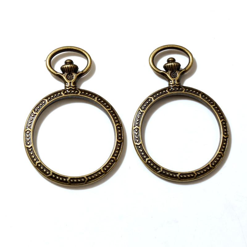 

5pcs 30mm Inner Size 37x54mm Hollow Antique Silver Plated Bronze Classic Cabochon Base Setting Charms Pendant бронзовый