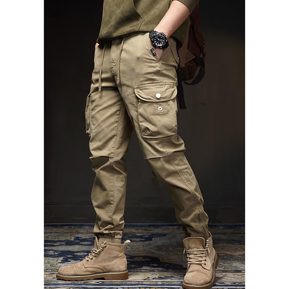 

Мужской модный комбинезон для мотоциклистов с эластичным поясом и множеством карманов XL