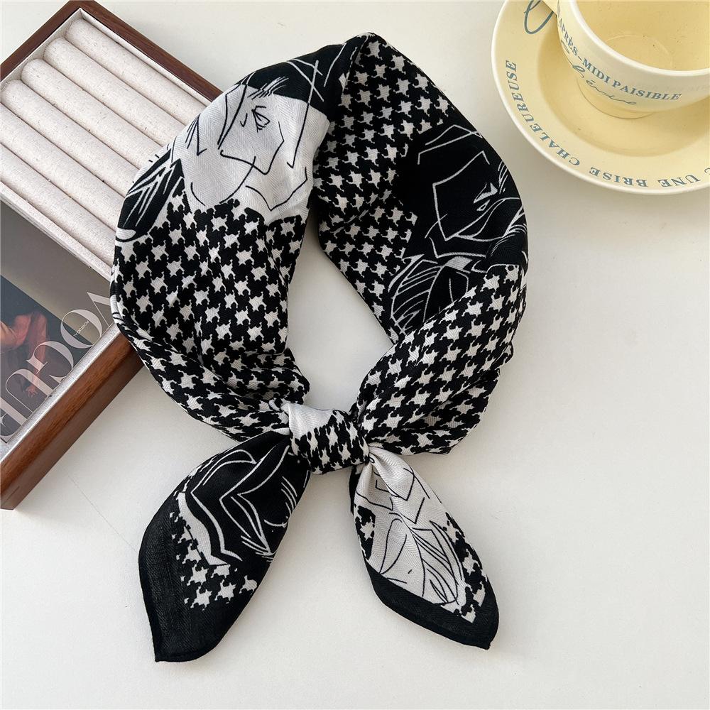 65*65cm Square Hair Scarf Cotton Bandanas Hairband Headband Hairscarf Headscarf Turban Shawl Wrap
