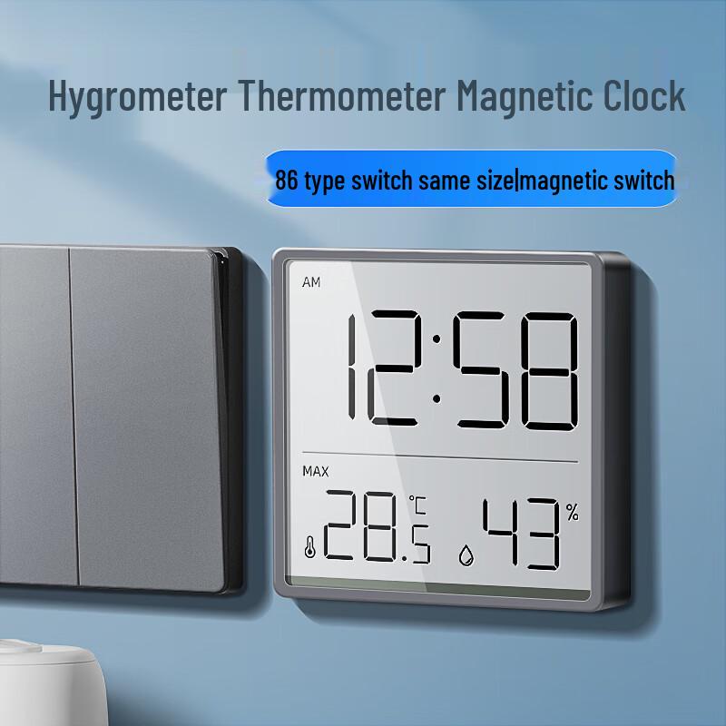 MaShi Hoge-Precisie Digitale Thermo-hygrometer Klok