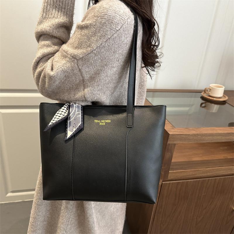 Womens Large Pu Tote Bag With Double Straps And Zipper Closure For Daily Use