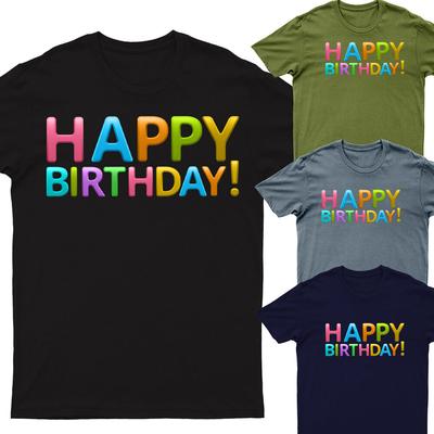 Alles Gute zum Geburtstag Herren T-Shirts Unisex Tee Top #D #P1 #PR