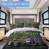 Rat Fink Pattern Bedding,Quilt Set Quilt Cover Pillowcase Home Birthday Gift (1*duvet cover+2*pillowcase,without core)ZSJT0917077