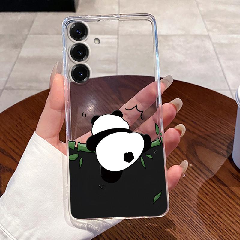 For Samsung Galaxy S25 FE S25 Edge S25 Slim S25+ Cases Clear Soft TPU Back Cover For Samsung S25 Plus Cute Rabbit Cat Phone Case