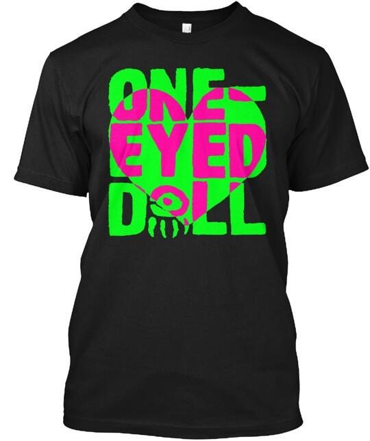 One Eyed Doll 80 s Remix Logo T-Shirt Made in the USA Size S to 5XL Unisex T-Shirt XL