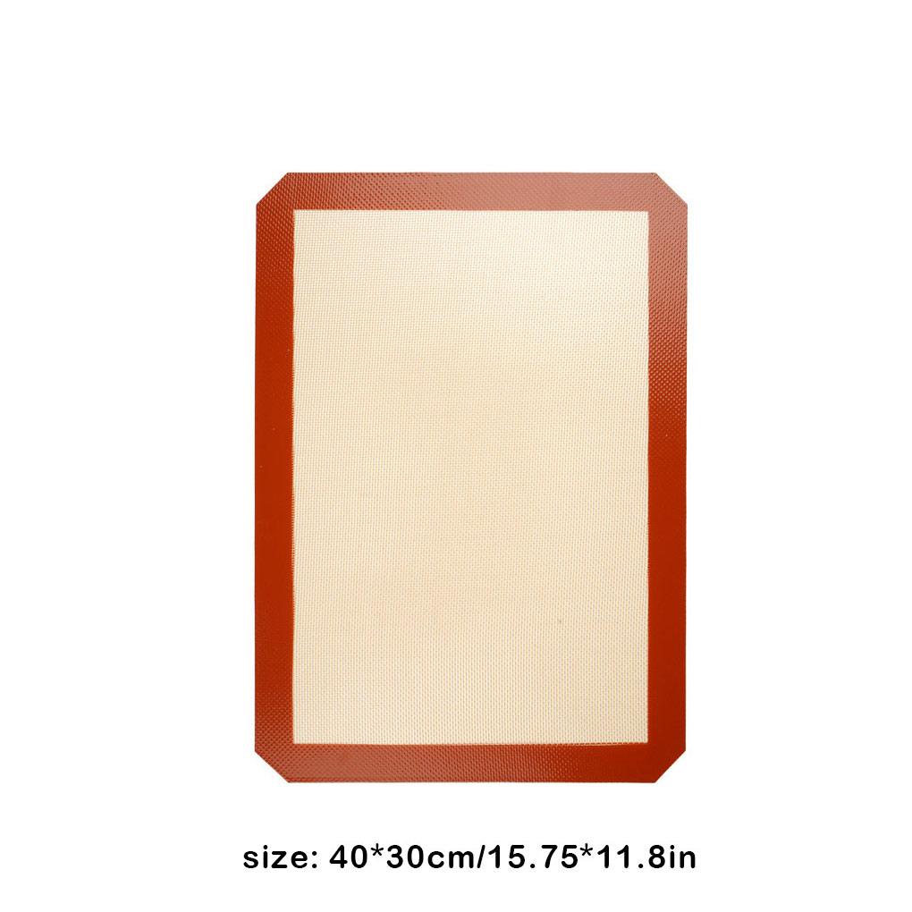 Silicone Baking Mat Flexible Rectangular Odorless Non-Stick Heats-resistant Home Restaurant Bakery Cooking Pad Accessories