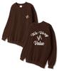 Wibelibellyu Vv A-Symmetry Oversized Terry Sweatshirt Brown