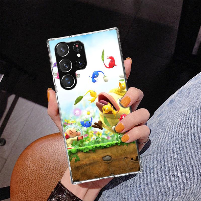 Game P-PikminS 4 Phone Case For Samsung Galaxy S24 S25 Edge S26 Ultra S23 S22 S21 Plus S20 FE + Personalized Print Cover Galaxy