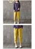 Women's Summer Washed Cotton Cropped Harem Pants, Solid Color, Loose Fit, Elastic Waist, Slimming, Versatile Style