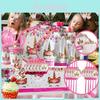 Wreath Unicorn Kids Birthday Party Supplies Colorful Tableware Plates Cup And Forks