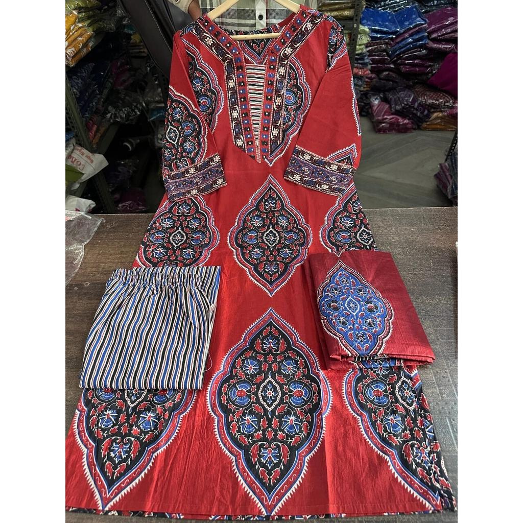 Party Wear Kurti Salwar Suit Indian Women Top Tunic Kurta Pant Dupatta Set Dress VFP-1849a