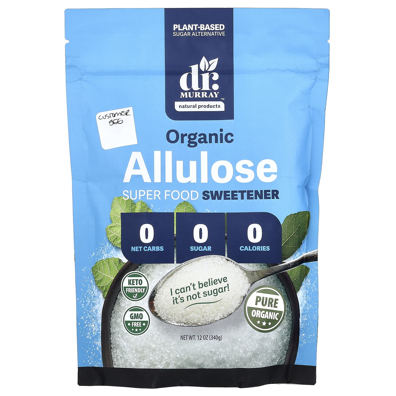 Dr. Murray's Biologische Allulose, 340g (340 gram)