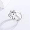 Japan and South Korea's New Fresh Cross-wrapped Ring Sweet Ins Style Niche Design Cross 8-character Ring