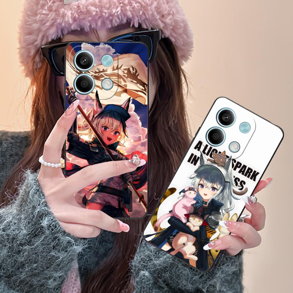 Arknights Grani Matte TPU Mobile Phone Case for Xiaomi Redmi Note 14 13 12 11 S Pro Plus 4G 5G Colorful Printing Cover