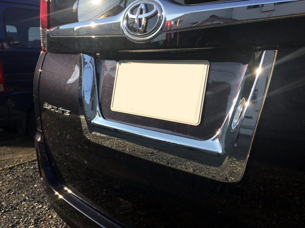 BRIGHTZ Chrome Back Door Garnish for Toyota Esquire Part Number 23491 80/85 (Pre-facelift) [LICENSE-028] ZRR80G, ZRR85G, ZWR80G, ZRR, ZWR, ZRR80,