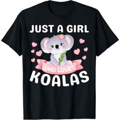 Nur ein Mädchen, das Koalabären liebt, lustiges Weihnachts-Geburtstags-T-Shirt