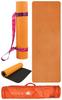 Aube Yoga Mat 183 X 61 X Exclusive Bag with Carry Strap Yoga Training Mat Stretch Mat 0.6cm (ORANGE/BLACK (Cover ORANGE))