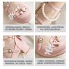 Original Princess Yana LO Lolita Shoes Large Size Bow Student Pearl Round Head Thick Heel Fairy Single Shoes