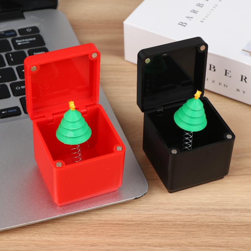 Christmas Surprise Box Prank Middle Finger Gift Box Prank Toys Creative Desk Pop Up Surprise Present Case Xmas Gifts