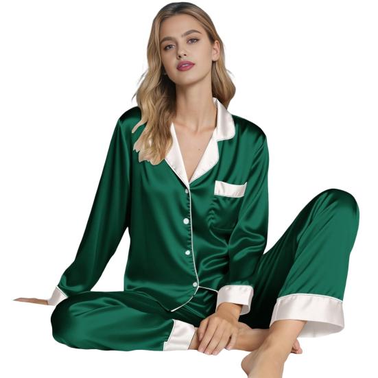 Familie Julepysjamas Matchende Sett 2 Deler Nattøy Antrekk Jule-temakostymer Komfortabelt Loungewear for Voksne Barn