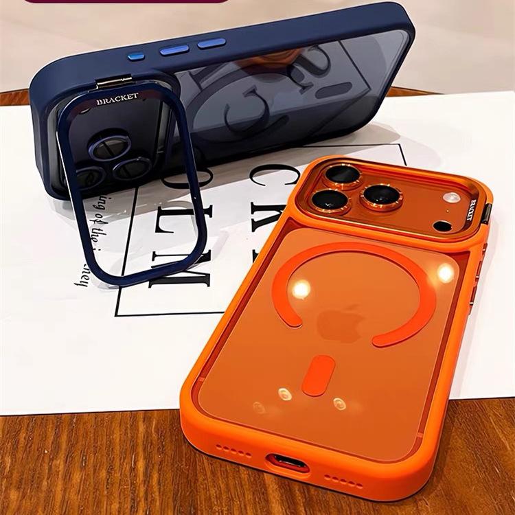 Lens Holder Magnetic Suction for iPhone17PROMAX Mobile Phone Case with Lanyard Apple 16 Lens Film Anti-drop 14