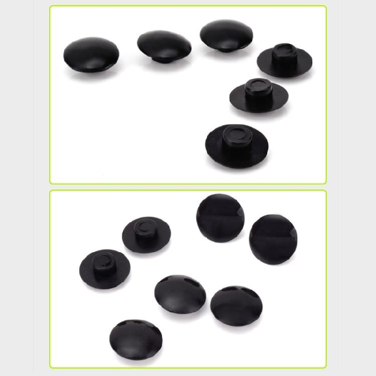 10Pcs 6mm Bike Rubber Stem Top Cover Headset Caps Black Rubber Headset Screw Cover Dustproof Headset Cover Enduring