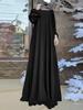 2024 Middle Eastern Muslim Casual Loose Long Robe Dress
