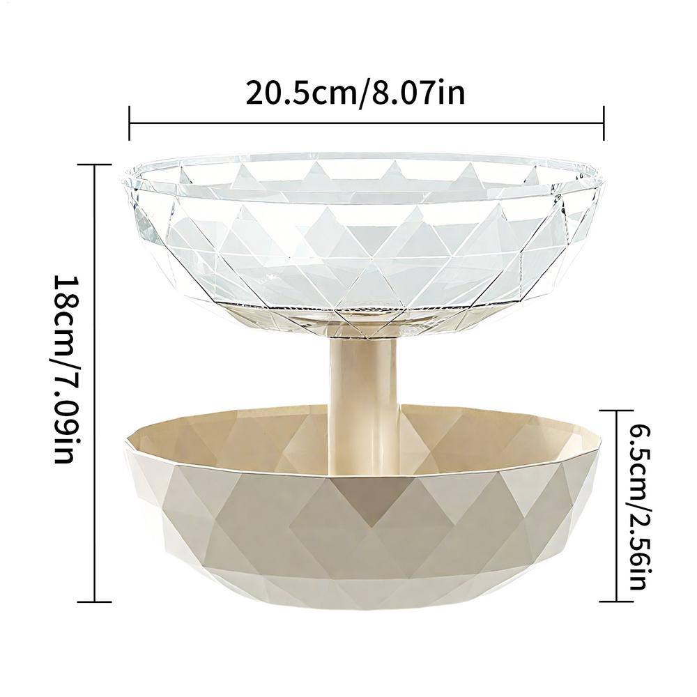 Tiered Fruit Bowl Removable 2 Tier Pumpkin Candy Dish with Lid Home Candy Servers for Table Theater Nuts Retail Party Corner