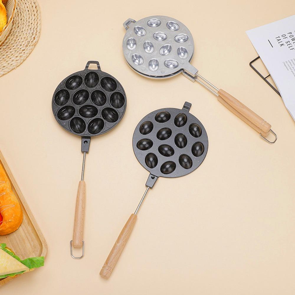 Aluminum Alloy Nut Cookie Mold 12 Holes Walnut Mold Maker Walnut Cookie Maker  Cakes Egg Waffle