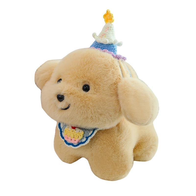 Popular Golden Retriever Dog Plush Toy Cute Golden Retriever Plush Doll Birthday Gift Children's Doll