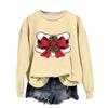 Women's Fashion Casual Long Sleeve Loose Christmas Printed Sweatshirt