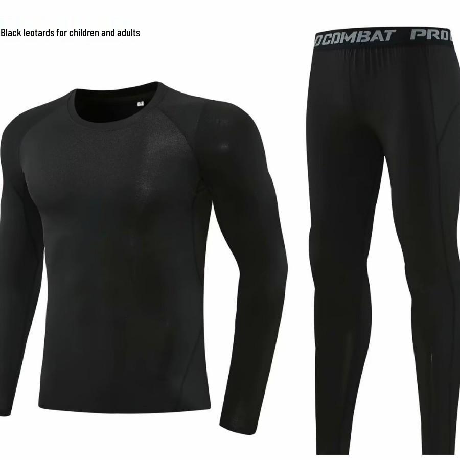 A03 Long Sleeve Tight Suit Set for Adults & Children, Size 16-3XL, Fitness Wear Leotard