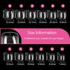 120/240Pcs Semi-matte Short Square False Nail Tips NO Polishing Soft Gel Fingertip Full Cover Artificial Fake Nails Extension
