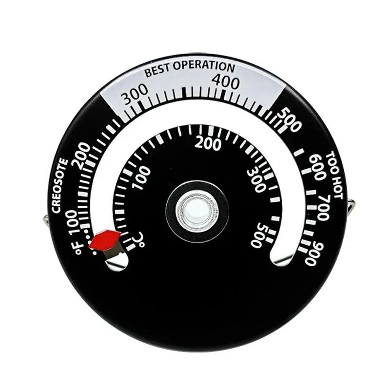 Magnetic Wood Stove Heater Thermometer Fireplace Fan Stove with Probe Household Sensitivity Barbecue Oven Kitchen Tool