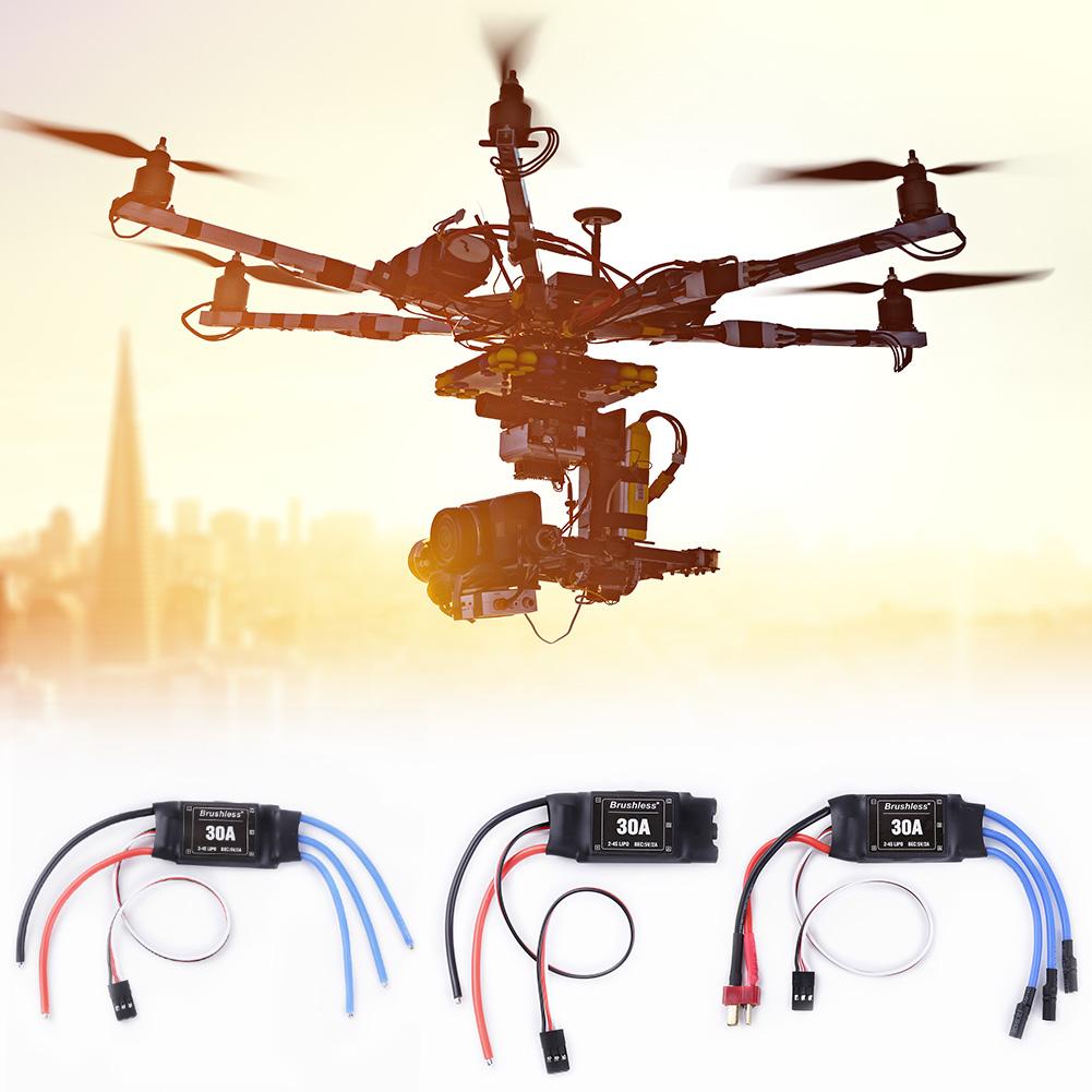 XXD 30A ESC Brushless Motor for RC Airplane Helicopter Aircraft Speed Controller 2-4S ESC Brushless Motor Speed Controller RC