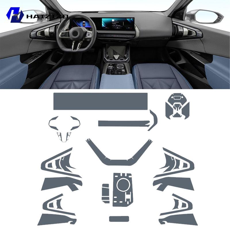 For BMW X3 G45 2024-2025 Car Interior Center Console Protective Sticker Interior Decorative Strip TPU Protective Sticker Refit