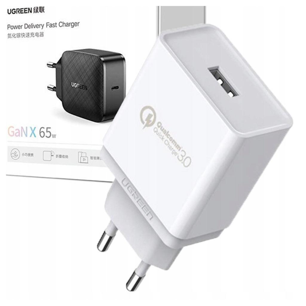 Ładowarka Sieciowa Ugreen Cd122, Usb-A, Qc3.0, 18W (Biały)