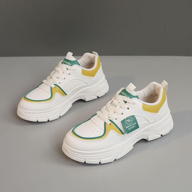 

[Customized] XQL959 new 2025 spring and summer women s 2025 height increase breathable thick-soled casual shoes white shoes 40