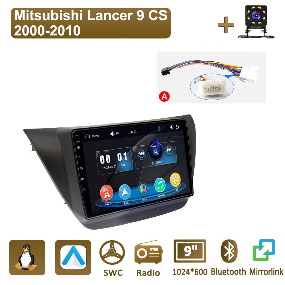 

Icreative Car Radio Multimedia MP5 Player Head Unit Stereo BT For Mitsubishi Lancer 9 CS 2000-2010 A чёрный